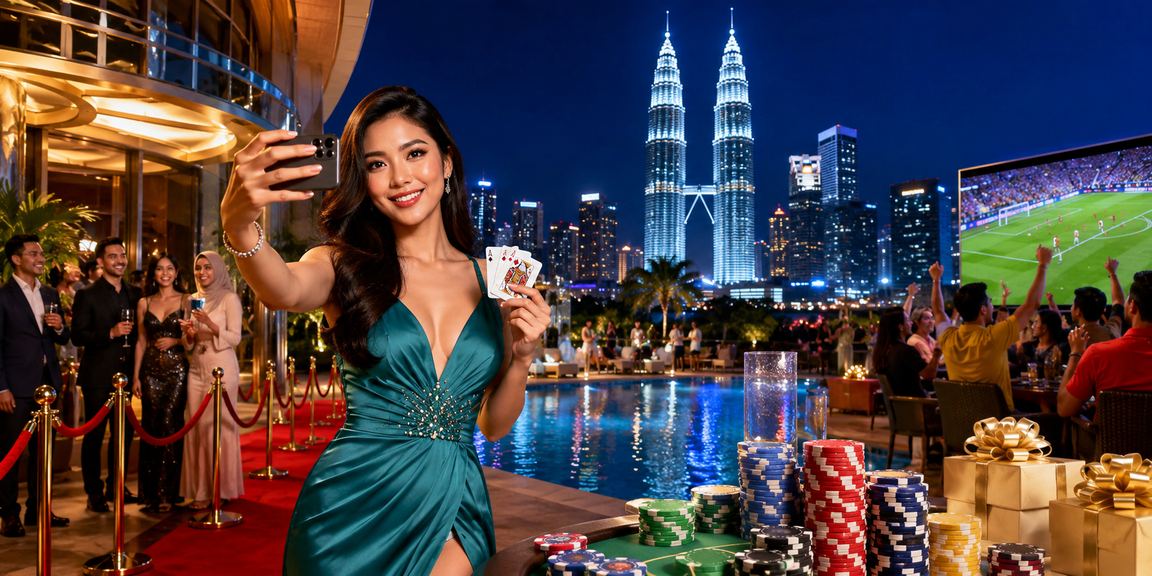 Permainan poker bergaya Melayu di Kuala Lumpur dengan suasana kasino moden