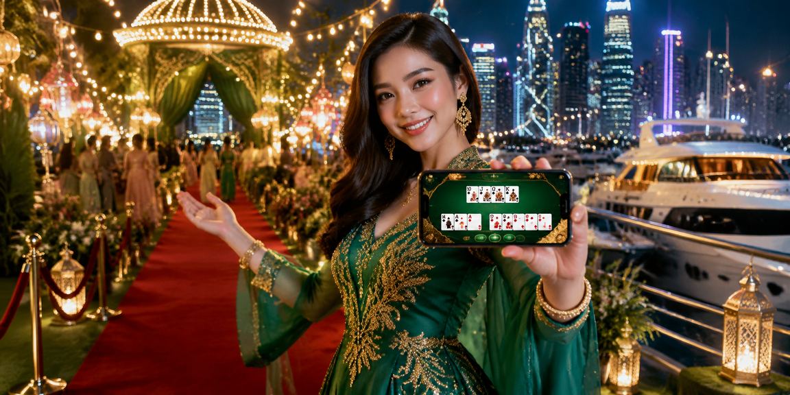 Pemain dari Kuala Lumpur bermain permainan rummy semasa Hari Raya dalam suasana yang meriah
