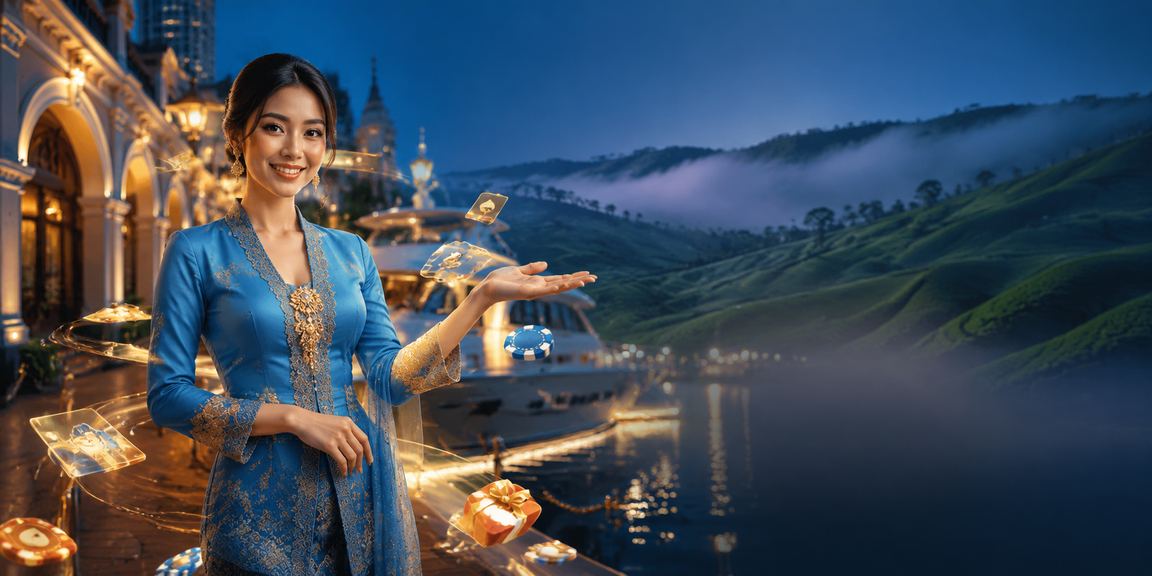 Pemain kasino wanita berbusana tradisional di Malaysia