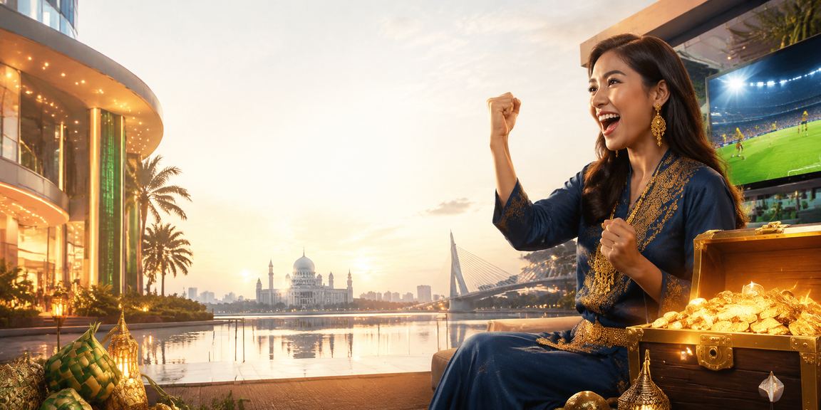 Pemain pertaruhan dari Putrajaya menggunakan platform dalam talian dengan gaya pakaian tradisional